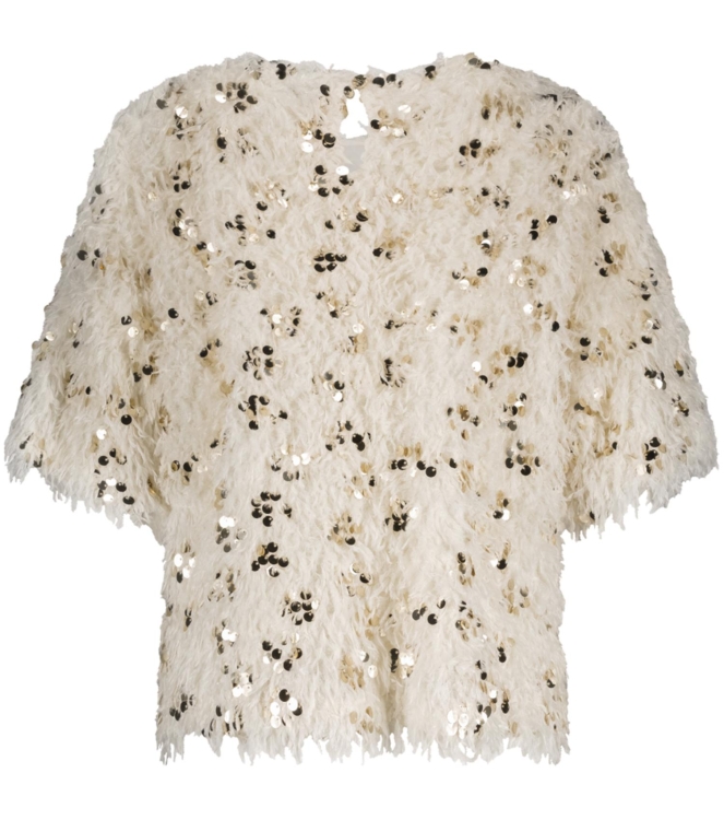 Tramontana Feathered Sequin Top 6800 Stone