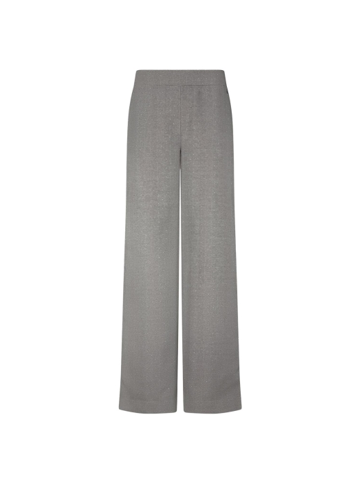 Tramontana Wide-Leg Trousers Fancy Herringbone 7021 mid grey mel