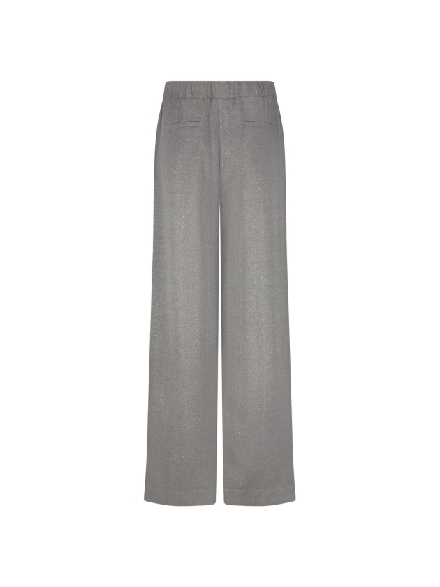 Tramontana Wide-Leg Trousers Fancy Herringbone 7021 mid grey mel