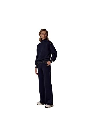 Tramontana Technical Sweat Wide-Leg Trousers 5032 Midnight