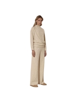 Tramontana Lurex Boucl Wide-Leg Trousers 6801 Stone mel