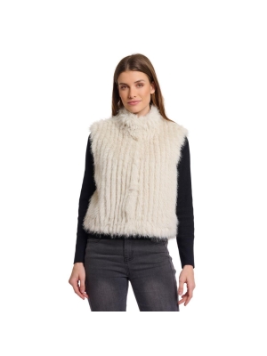 Rino en Pelle Gilet with closure 9030 birch