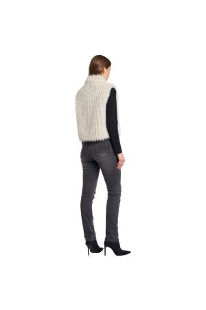 Rino en Pelle Gilet with closure 9030 birch