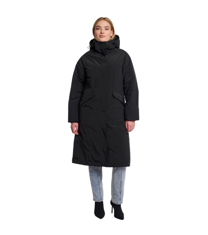 Rino en Pelle Padded coat with detachable hood 9900 black
