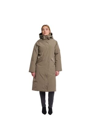Rino en Pelle Padded coat with detachable hood 10870 pebble