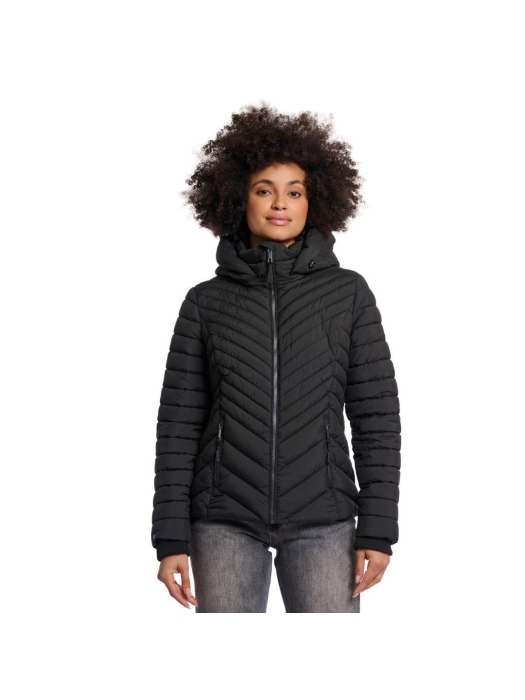 Rino en Pelle Padded jacket with detachable hood 9900 black