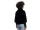 Rino en Pelle Faux fur jacket with knitted sleeves 9900 black