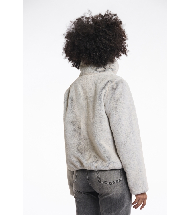 Rino en Pelle Faux fur jacket 10373 natural degrade