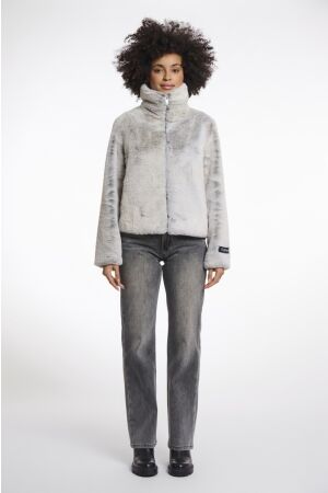 Rino en Pelle Faux fur jacket 10373 natural degrade