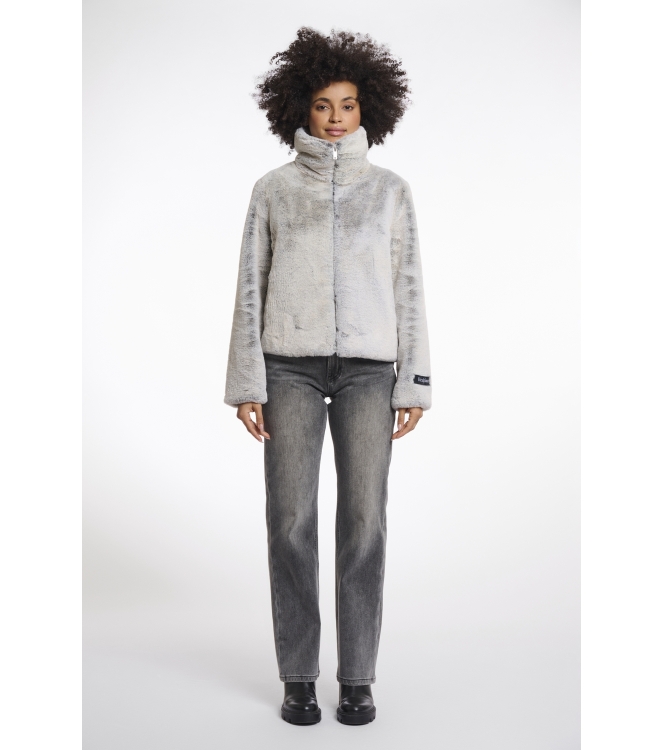 Rino en Pelle Faux fur jacket 10373 natural degrade