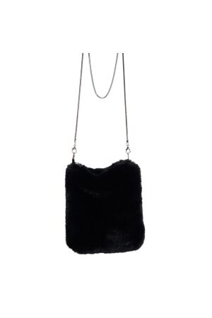 Rino en Pelle Small faux fur shoulderbag 9900 black