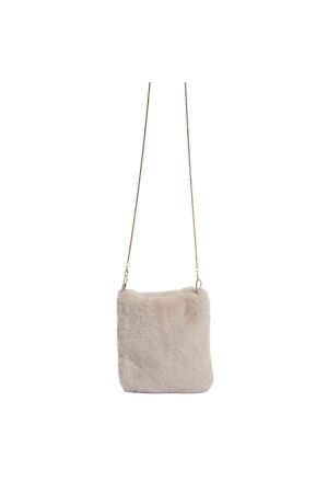 Rino en Pelle Small faux fur shoulderbag 9030 birch