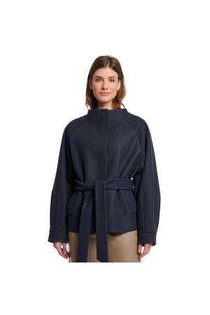 Rino en Pelle Short coat with collar 7730 navy