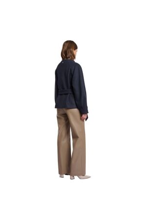 Rino en Pelle Short coat with collar 7730 navy