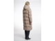 Rino en Pelle Long structure padded coat 10868 toffee