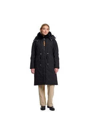 Rino en Pelle Outdoor jacket with detachable faux fur collar 9900 black