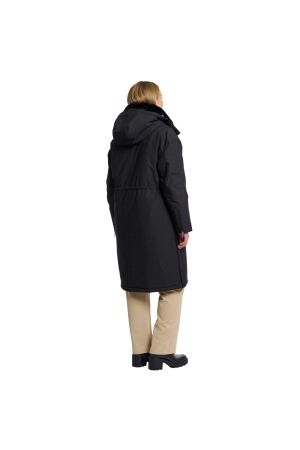 Rino en Pelle Outdoor jacket with detachable faux fur collar 9900 black