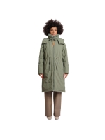 Rino en Pelle Outdoor jacket with detachable faux fur collar 10867 green ash
