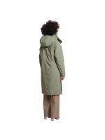 Rino en Pelle Outdoor jacket with detachable faux fur collar 10867 green ash