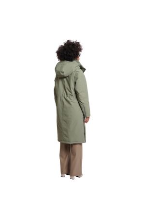 Rino en Pelle Outdoor jacket with detachable faux fur collar 10867 green ash