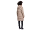 Rino en Pelle Long padded hooded coat 10868 toffee