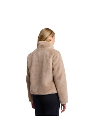 Rino en Pelle Single breasted fake fur jacket 10866 oat