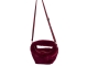 Rino en Pelle Small faux fur crossbody bag 10881 sugar plum