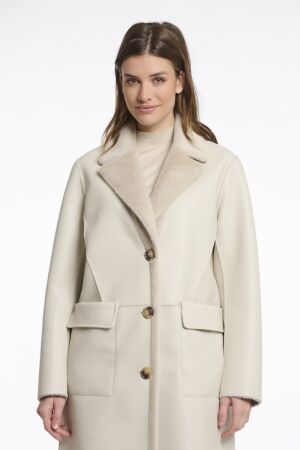 Rino en Pelle Reversible long coat 9030 birch