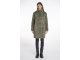 Rino en Pelle Mid long teddy coat 10867 green ash