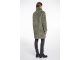 Rino en Pelle Mid long teddy coat 10867 green ash