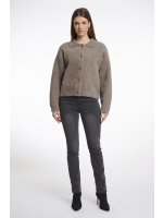 Rino en Pelle Boxy jacket 740 taupe