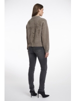 Rino en Pelle Boxy jacket 740 taupe