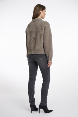 Rino en Pelle Boxy jacket 740 taupe