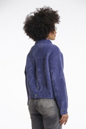 Rino en Pelle Boxy jacket 10922 blue shadow
