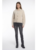 Rino en Pelle Boxy jacket 10509 stone