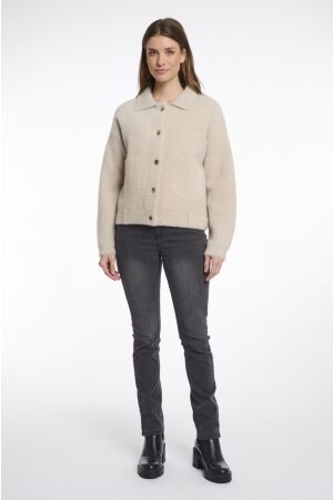 Rino en Pelle Boxy jacket 10509 stone