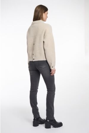 Rino en Pelle Boxy jacket 10509 stone
