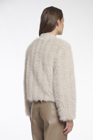 Rino en Pelle Short faux fur jacket 9030 birch