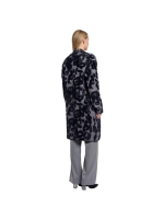 Rino en Pelle Long cardigan 10970 grey black leo