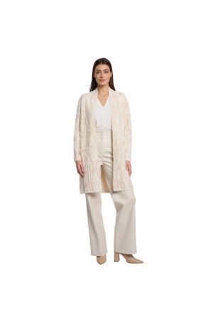 Rino en Pelle Long cardigan 10971 birch snow zebra
