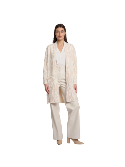 Rino en Pelle Long cardigan 10971 birch snow zebra