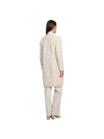 Rino en Pelle Long cardigan 10971 birch snow zebra