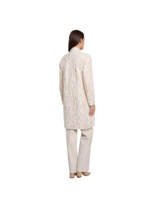 Rino en Pelle Long cardigan 10971 birch snow zebra