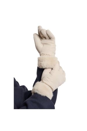 Rino en Pelle Padded gloves with faux fur 9030 birch