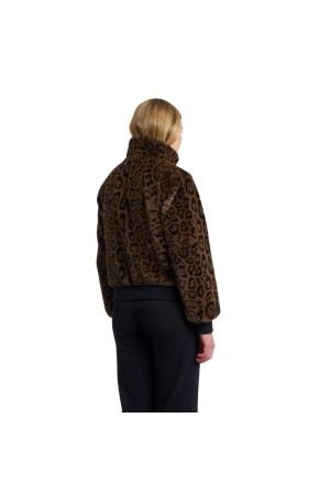 Rino en Pelle Short fake fur jacket 8980 leopard