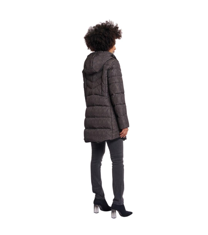 Rino en Pelle Padded coat with detachable hood 10921 micro snake