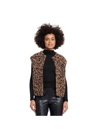 Rino en Pelle Short waistcoat 8980 leopard