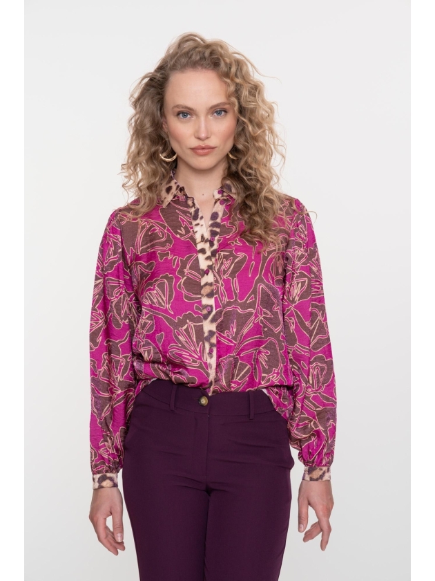 Geisha blouse 765 Mocca