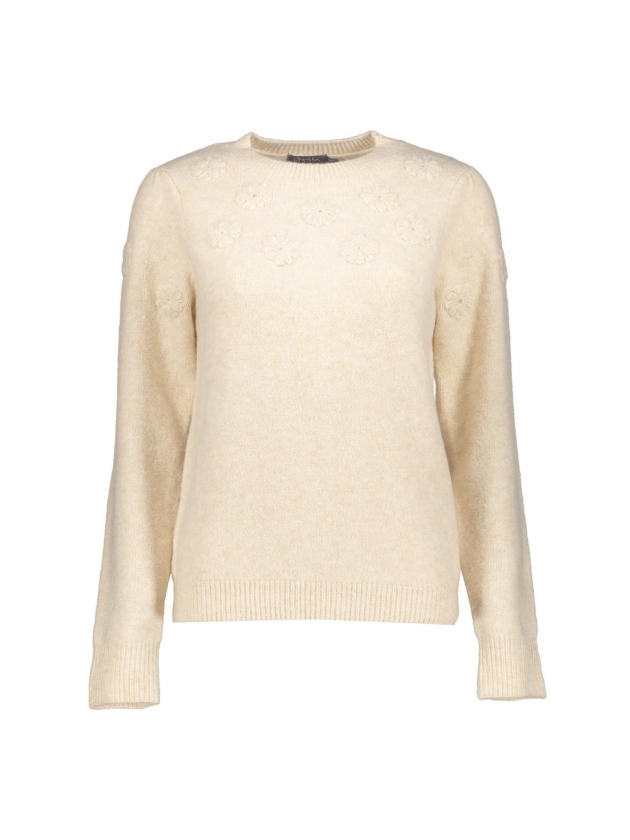Geisha Pullover flowers 720 Sand