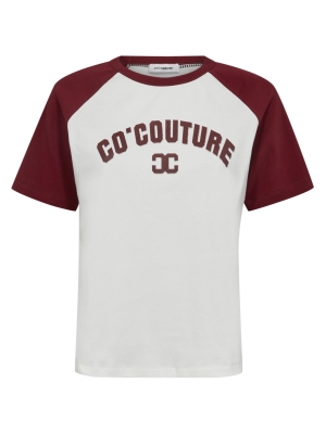Co Couture EdgeCC block tee 11186 burgundy